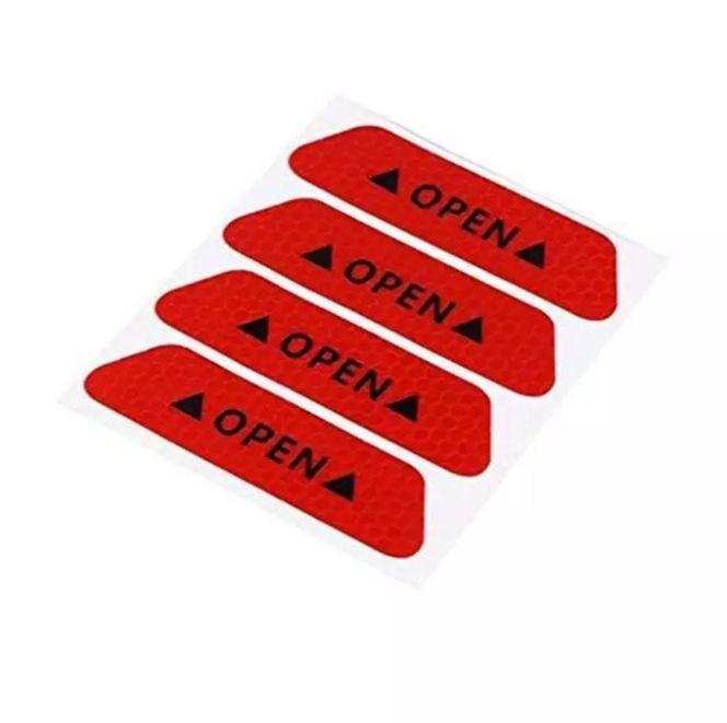 Наклейка автомобильная "open" 4 шт. Красный (1259068155)