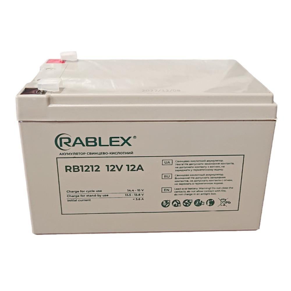 Акумулятор свинцево-кислотний Rablex RB1212 12V-12A 12000 мah (2255179579)