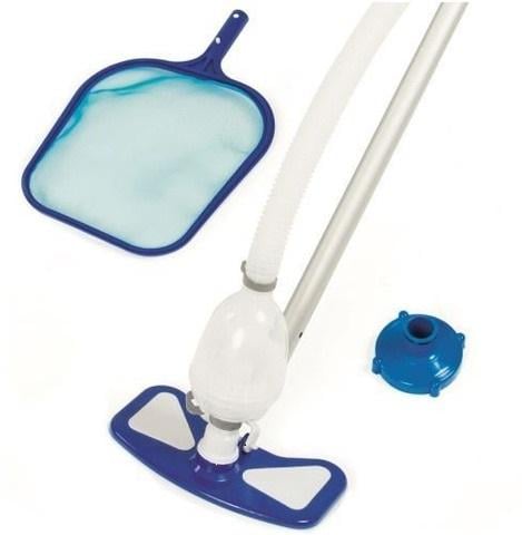 Набор для ухода за бассейном пылесос с телескопической штангой/сетка/шланг/адаптер