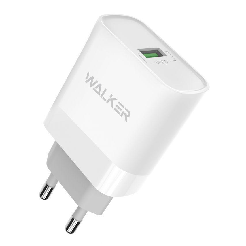 Сетевое зарядное устройство Walker WH-35 QC 3.0 1USB/2,4A/15W White