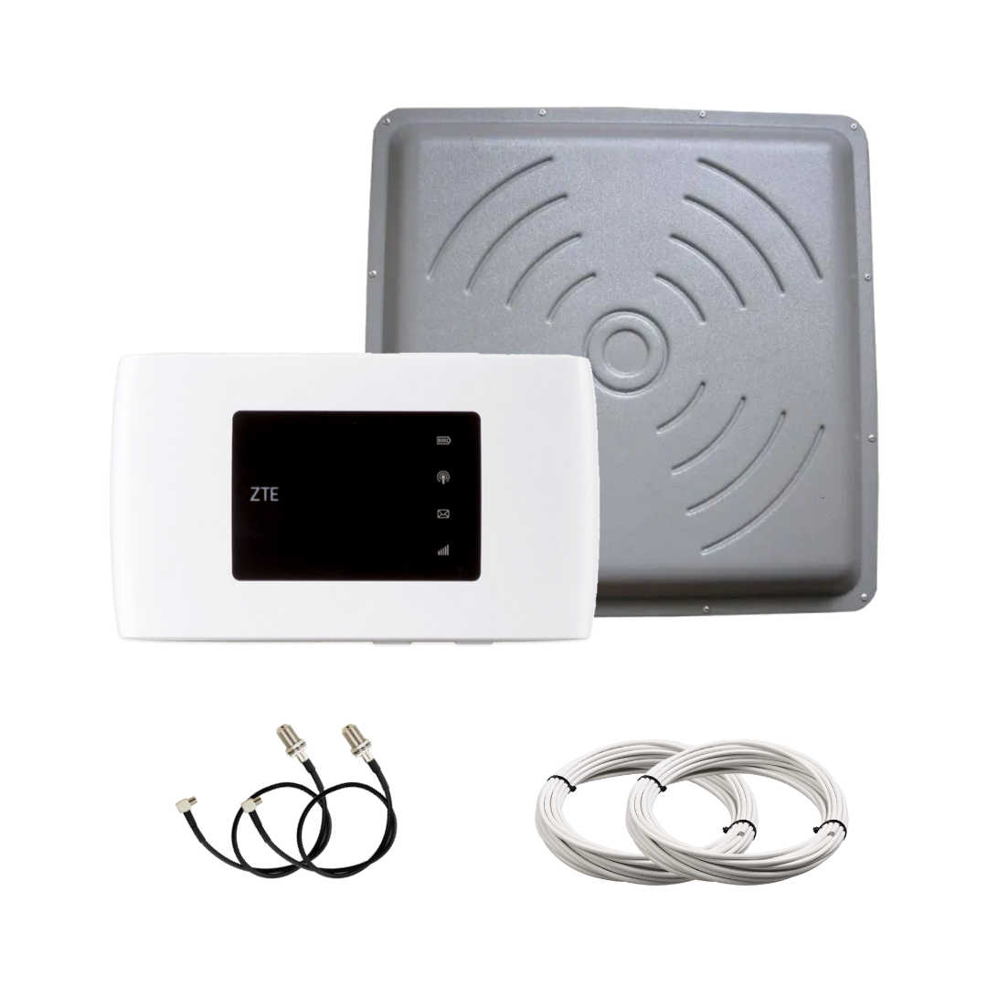 Комплект антенн 4G WIFI роутер ZTE 920 и MIMO антенна R-net Premium 2x24 Дби (048-3283L-5)