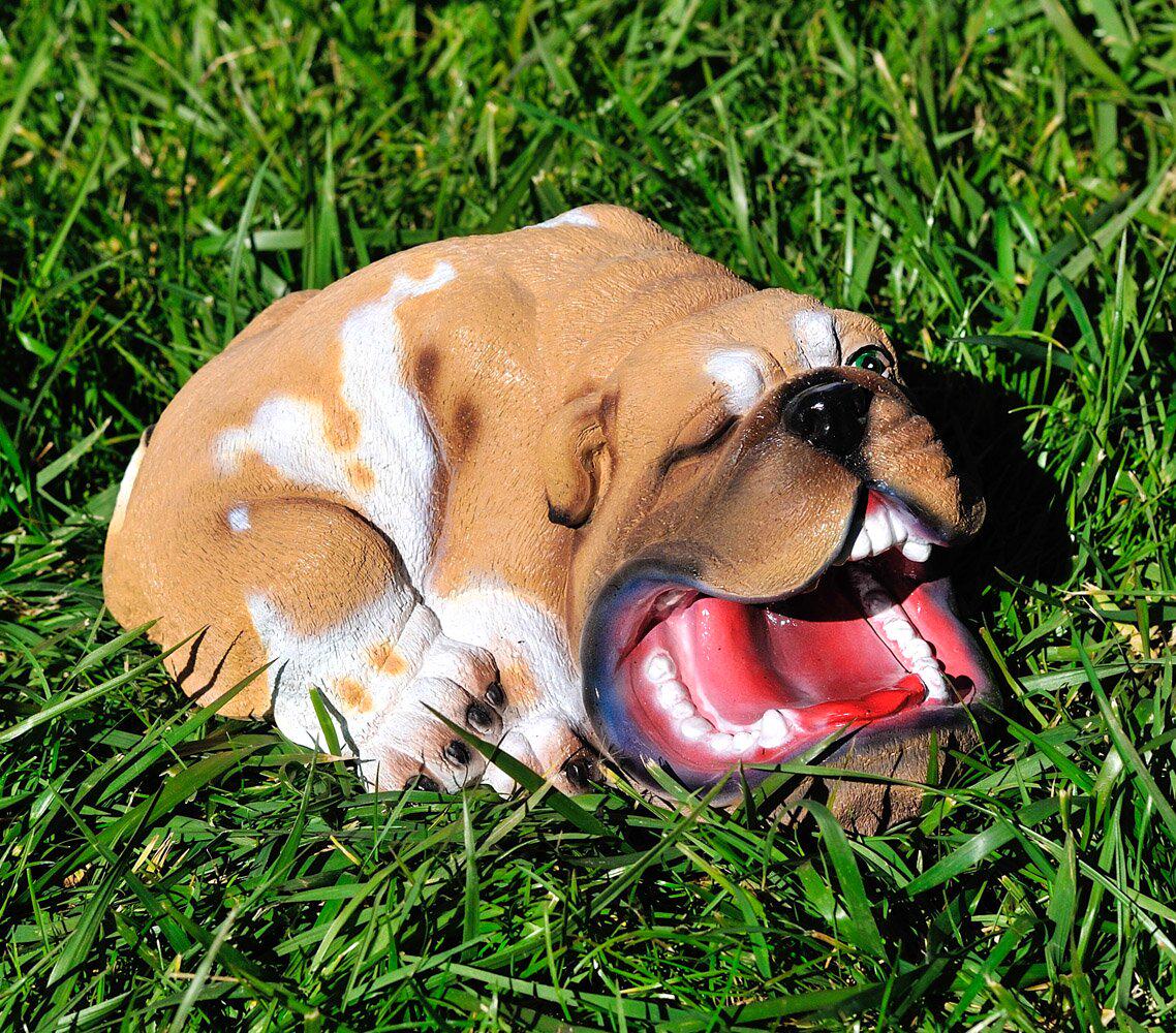 Садовая фигура собака Бульдог зевающий 14 см (811) Садовая фигура собака Бульдог зевающий 14 см (811)