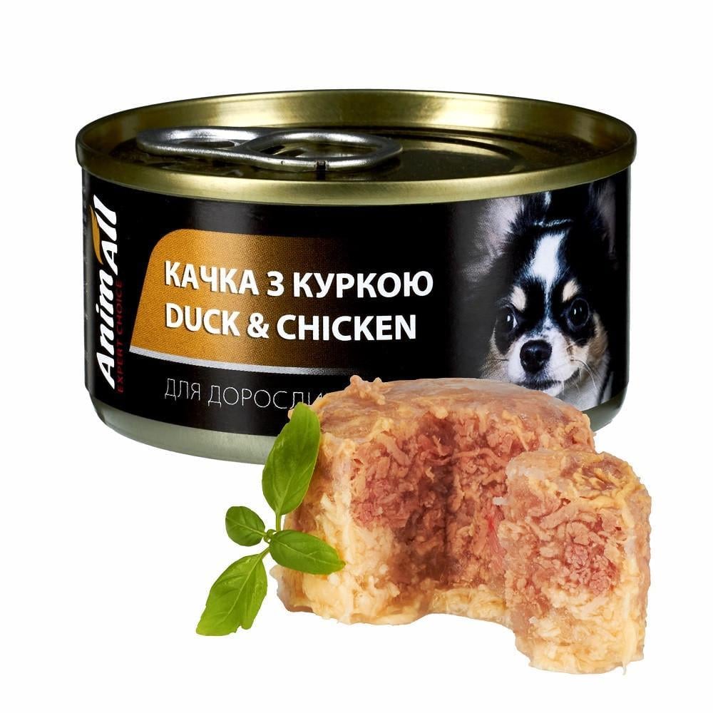 Корм влажный для собак AnimAll утка с курицей 85 г (2998381576) Корм влажный для собак AnimAll утка с курицей 85 г (2998381576)