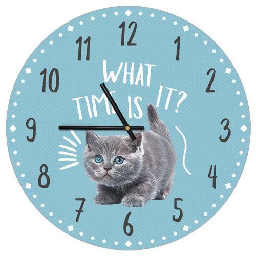 Часы настенные круглые Presentville What time is it 36 см (CHR P 20A015)