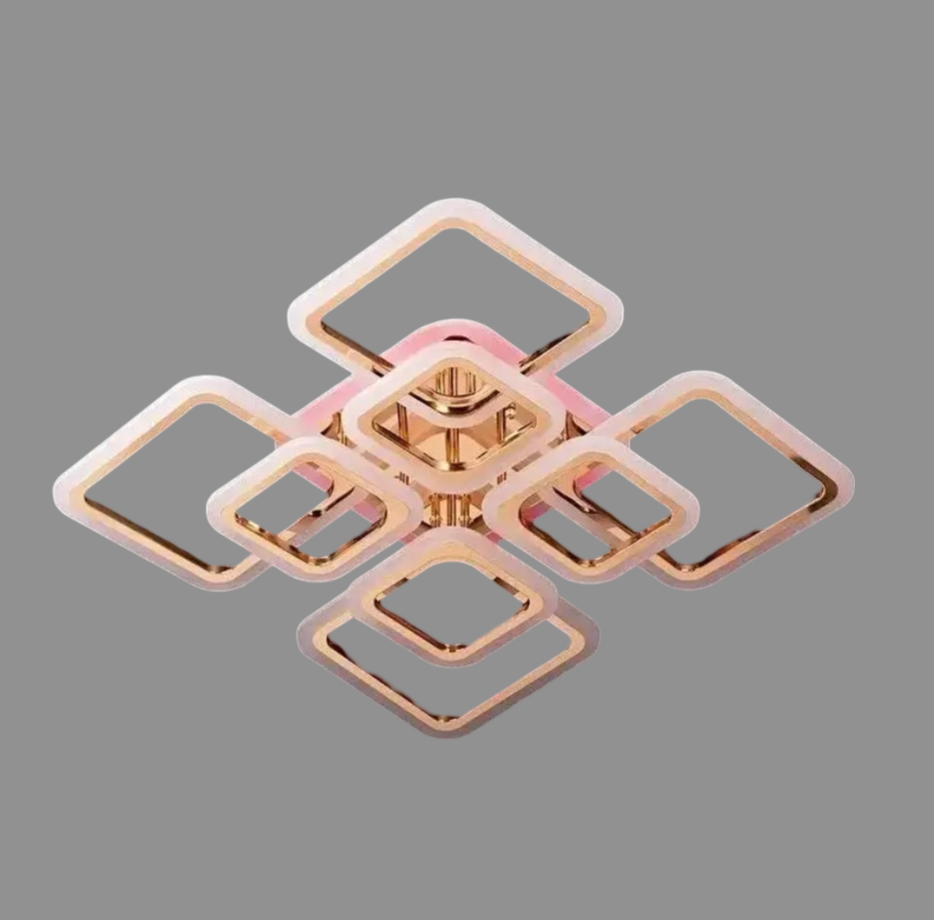 Люстра светодиодная Svet 192W 3000-6000К Золотой (SL-5342/4+4B FG+RGB DIMMER)