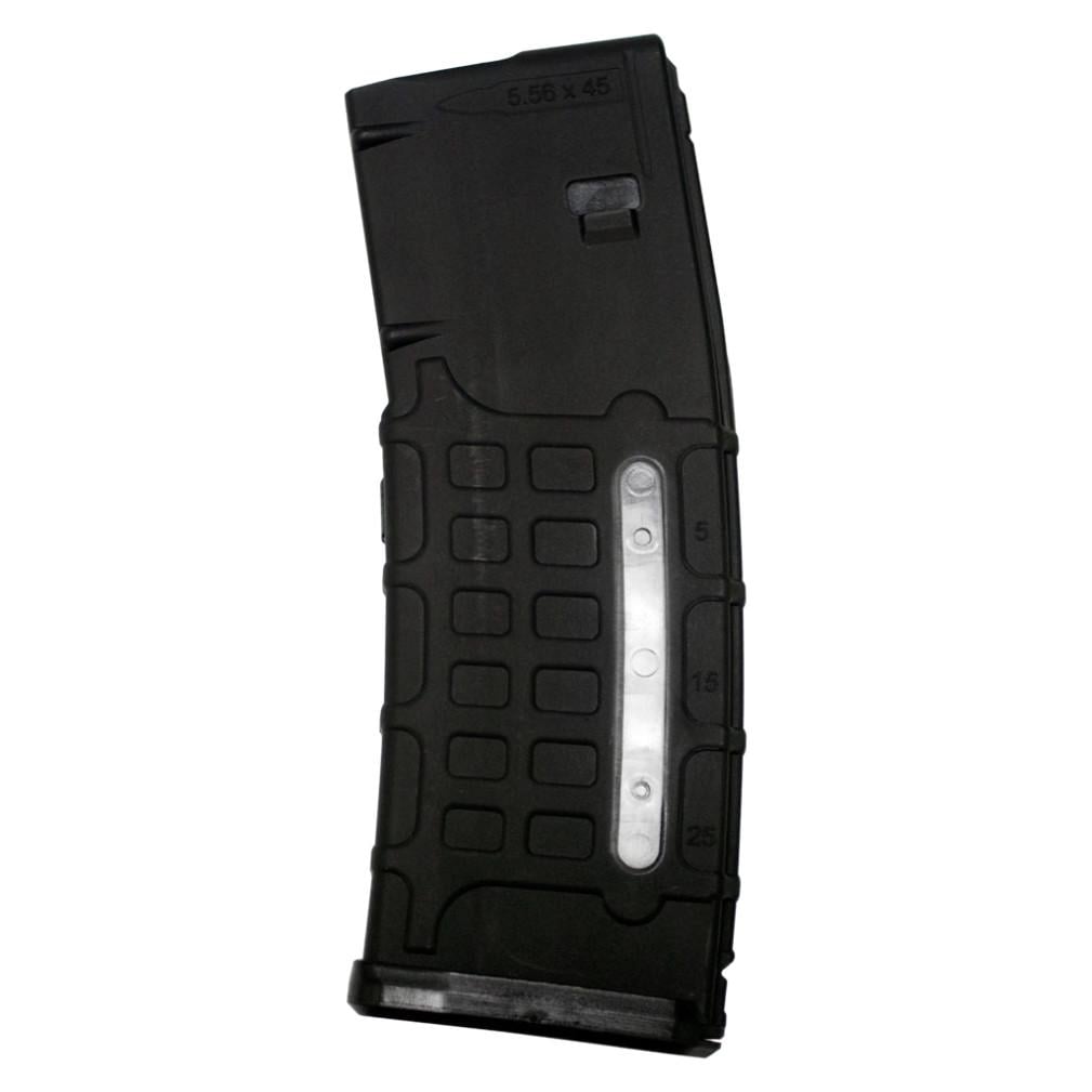 Магазин для AR15/M4 на 30 патронов с окном полимер Black