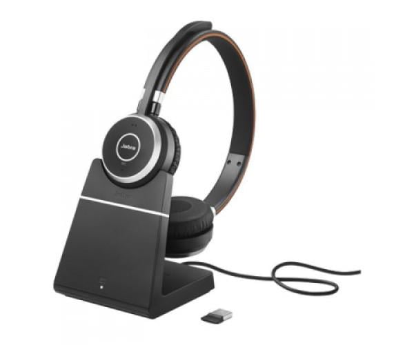 Наушники Jabra Evolve 65 SE Link380a MS Stereo с зарядной базой (6599-833-399) - фото 1