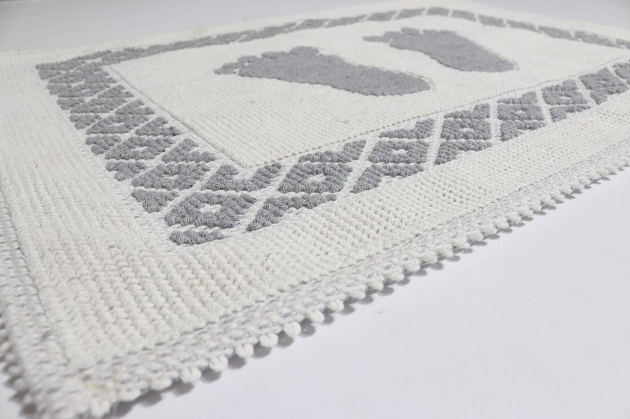 Коврик в ванную хлопковый Foot Tropichome 50x70 см (2064/grey) - фото 4 Коврик в ванную хлопковый Foot Tropichome 50x70 см (2064/grey) - фото 4