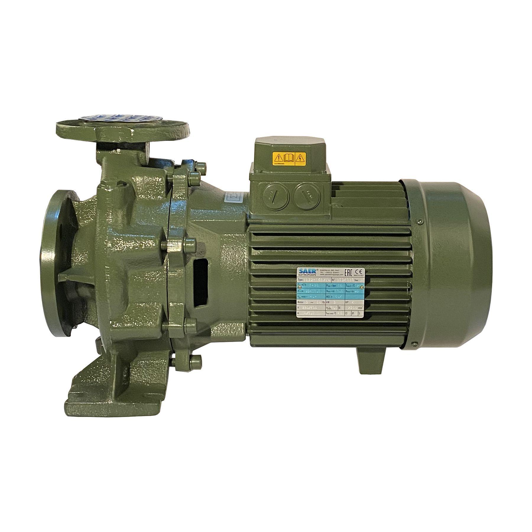 Насос моноблочный SAER Elettropompe IR 32-160NC 3,0 кВт 30 м3/ч 29,5 м