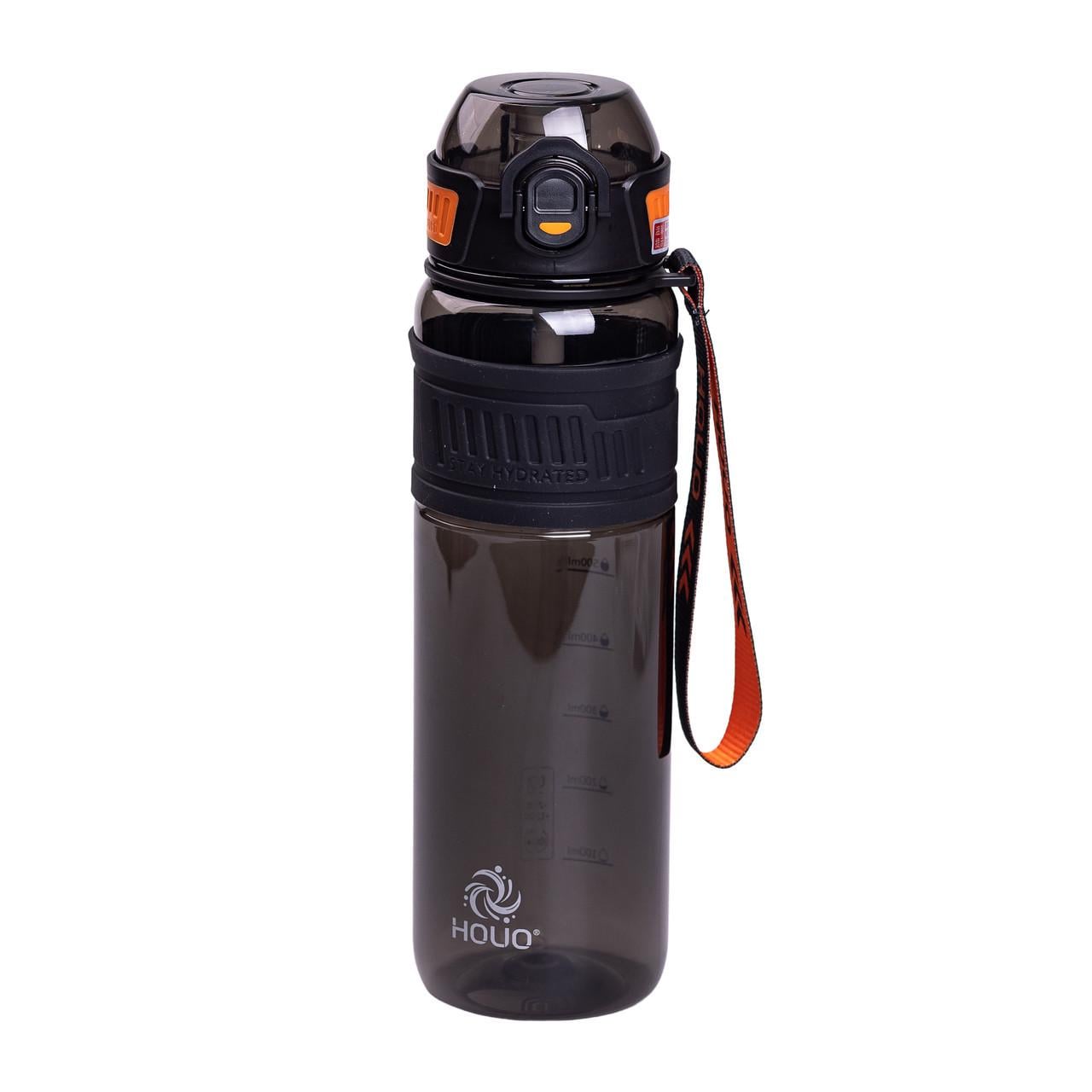 Бутылка для воды спортивная Houo HP-14-33B с флип-крышкой 1 л Черный (A-033310)