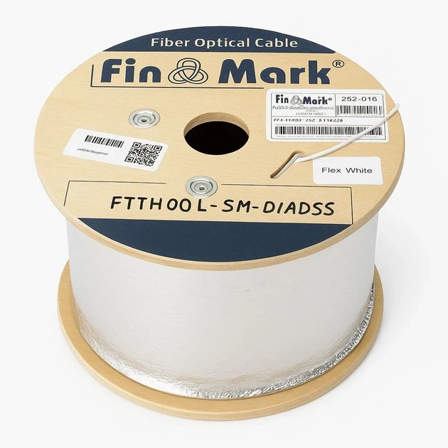 Кабель оптический FinMark FTTH001-SM-01 бухта 1000 м Кабель оптический FinMark FTTH001-SM-01 бухта 1000 м