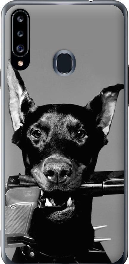 Чехол на Samsung Galaxy A20s A207F Доберман (2745t-1775-42517)