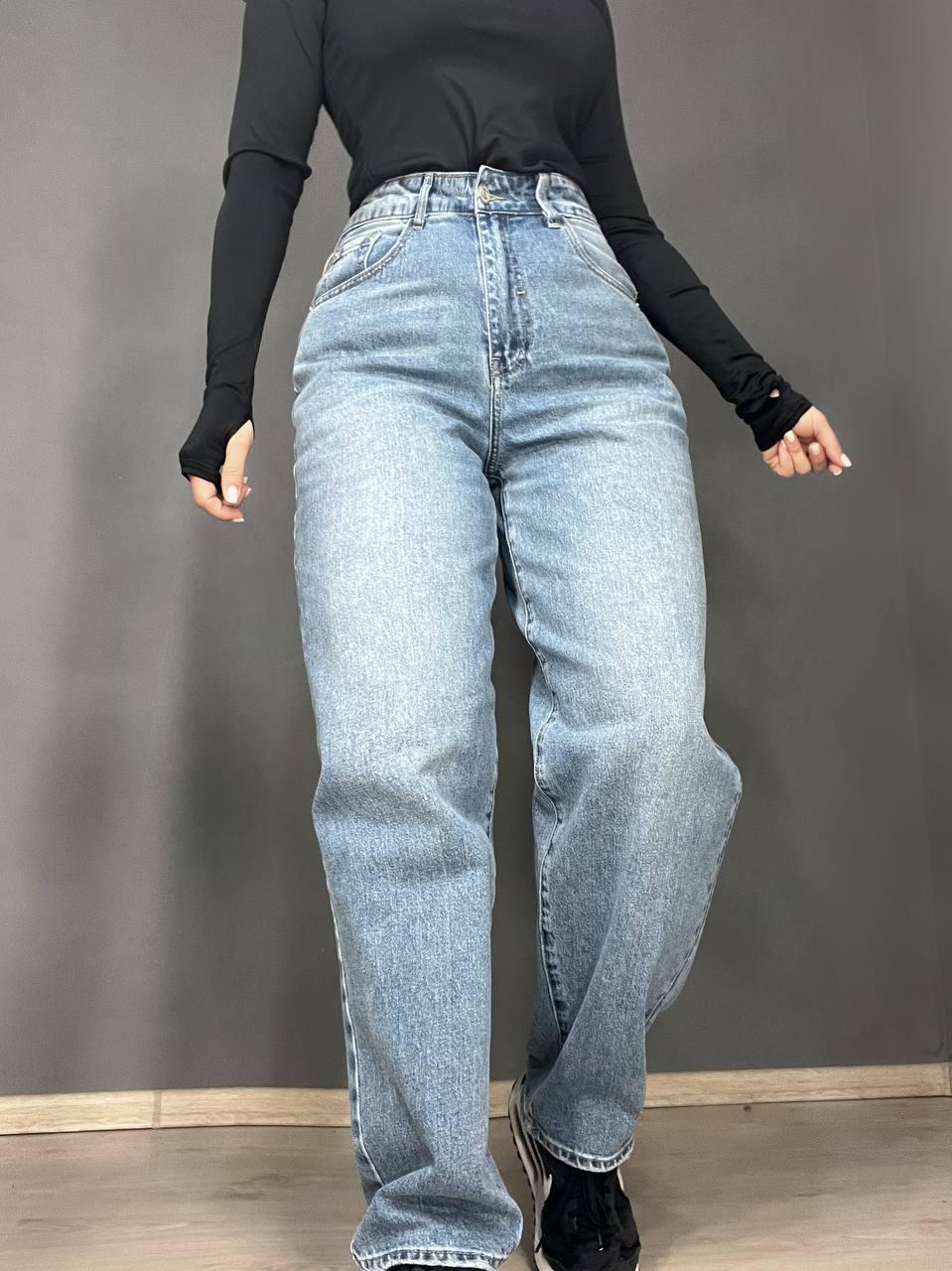 Джинси жіночі Cool Angels 3101 SKATER jeans банани висока талія стрейчеві р. 27 Світло-синій (3522) - фото 6