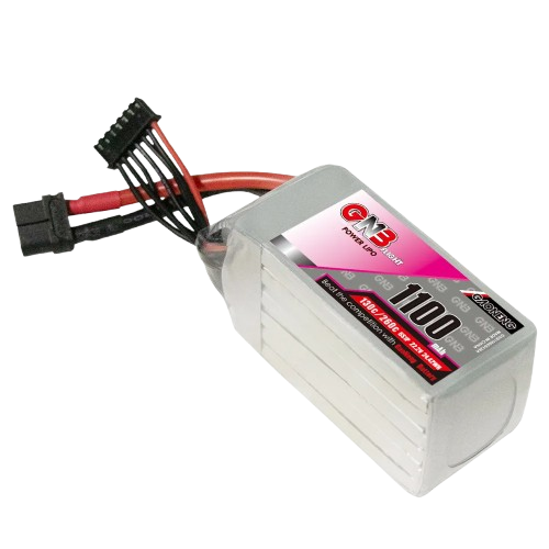 Аккумулятор GNB 1100 mAh 6S 130C LiPo 6S с разъемом XT60 для FPV дронов (373611)