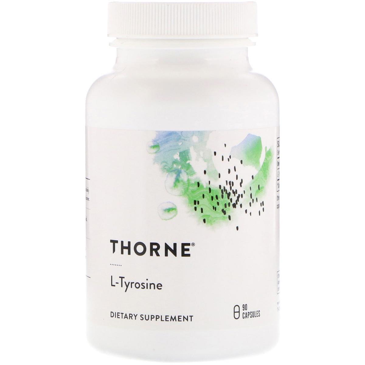 L-тирозин Thorne Research L-Tyrosine 500 мг 90 капсул (THR51403)