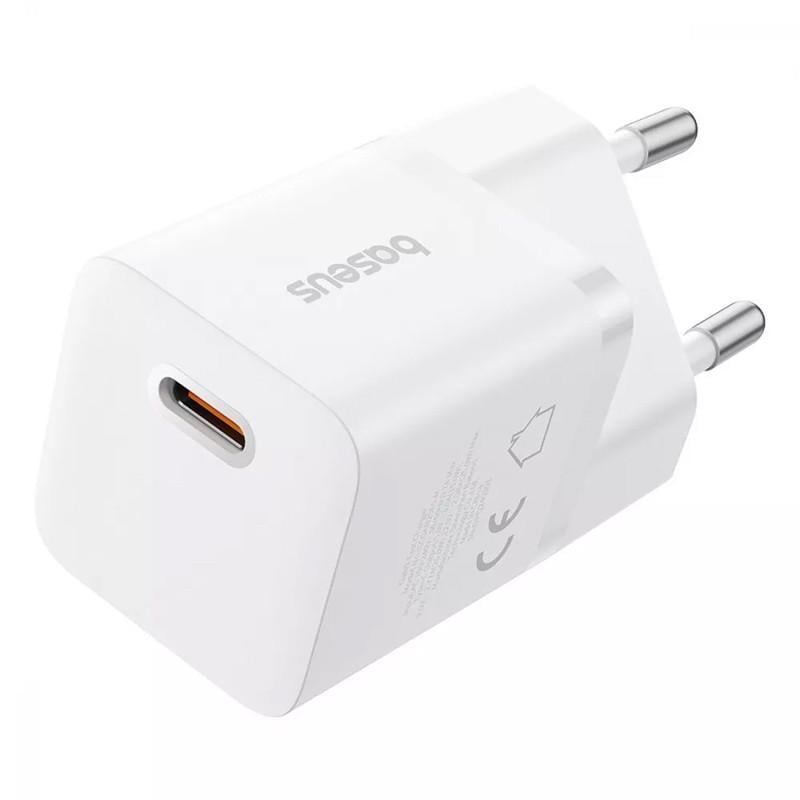Зарядное устройство сетевое BASEUS GaN5 Fast Charger mini 1C 25W Moon White (P10110909213-00)
