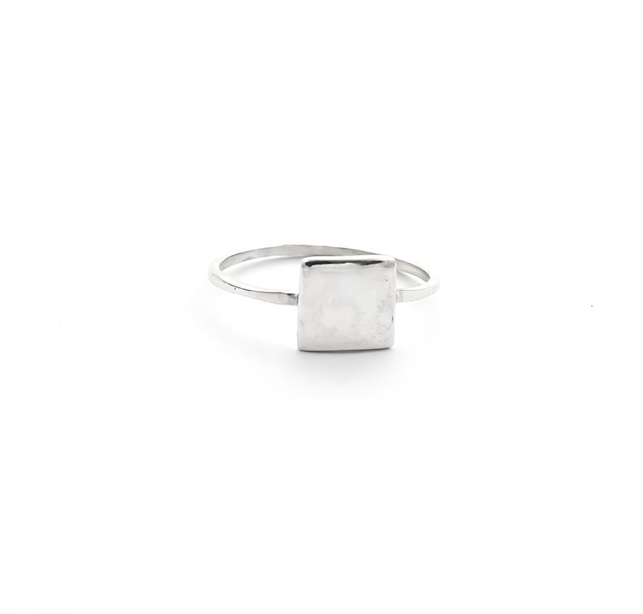 Кольцо серебряное с квадратом Maxi Silver 9056 SE Минимализм р. 16,5 (8905680)