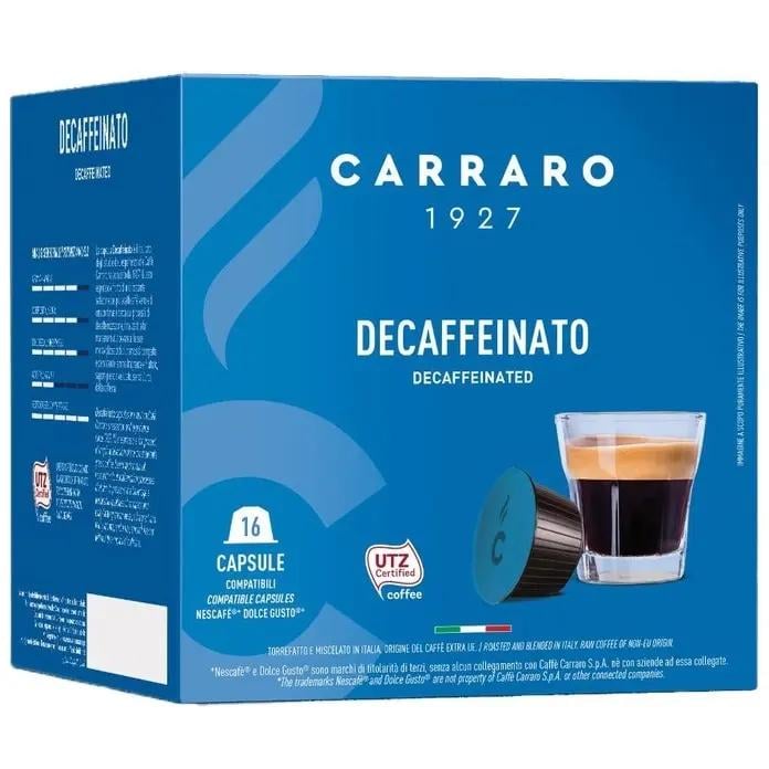 Кофе в капсулах Dolce Gusto Carraro Decaffeinato 16 шт. (c144048) Кофе в капсулах Dolce Gusto Carraro Decaffeinato 16 шт. (c144048)