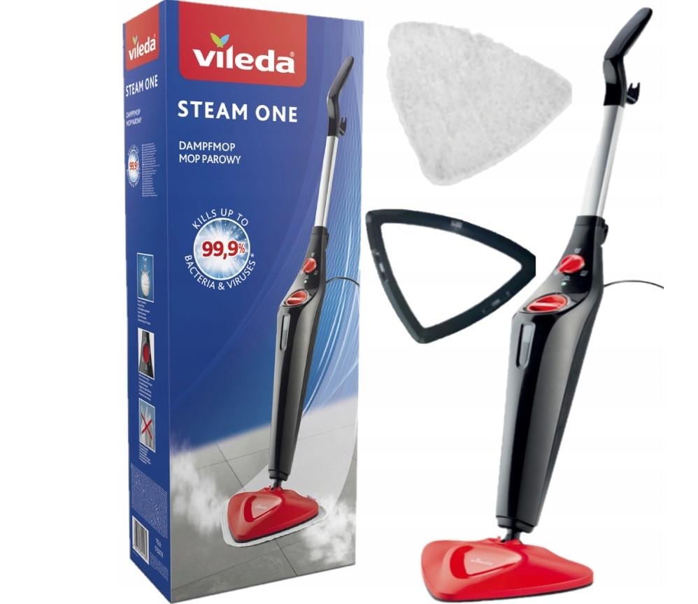 Швабра паровая Vileda Steam One Steam One для уборки без моющих средств (0064-03)