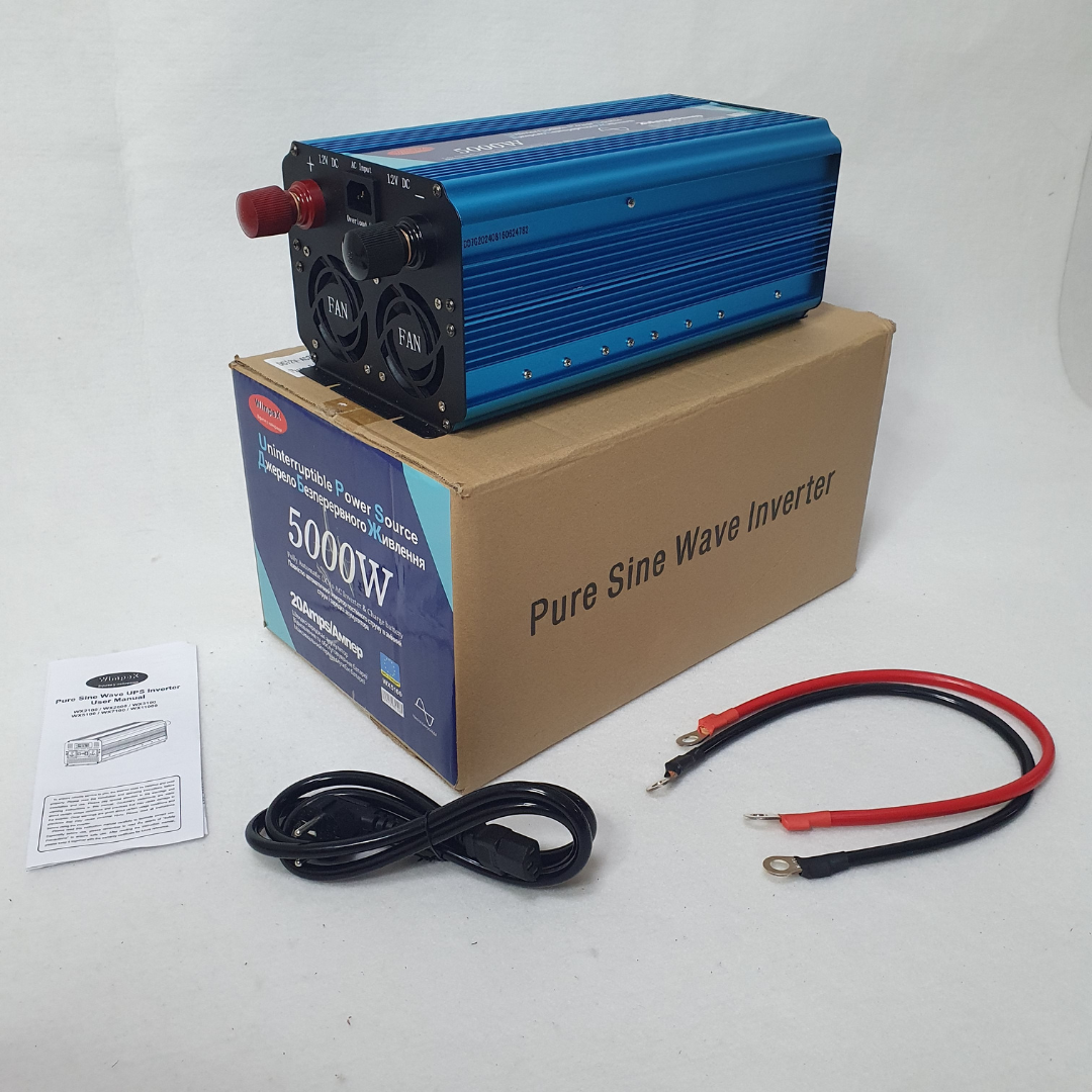 Автомобильный инвертор Power Inverter Wimpex 5000W с чистой синусоидой и защитой от перегрузки (X51-W00) - фото 10