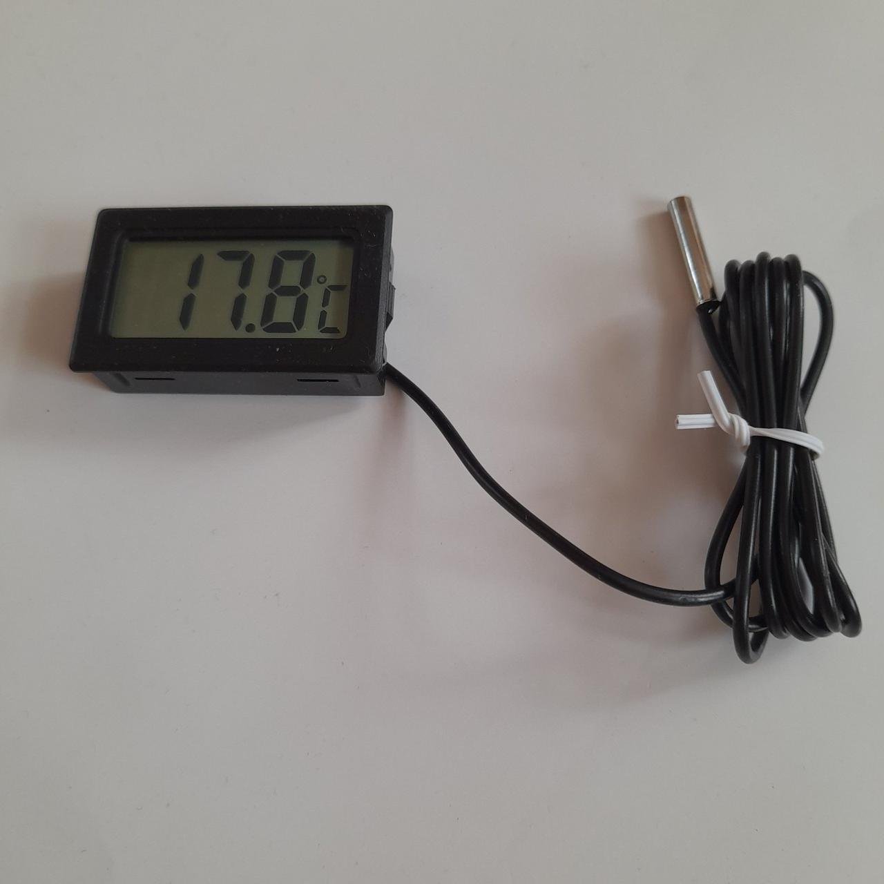 Термометр цифровой выносной LCD Черный (343371579) - фото 2 Термометр цифровой выносной LCD Черный (343371579) - фото 2