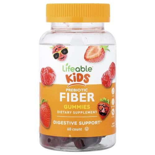 Пробиотики и энзимы для детей Lifeable Kids Prebiotic Fiber Gummies 60 Gummies (LFB-73102)