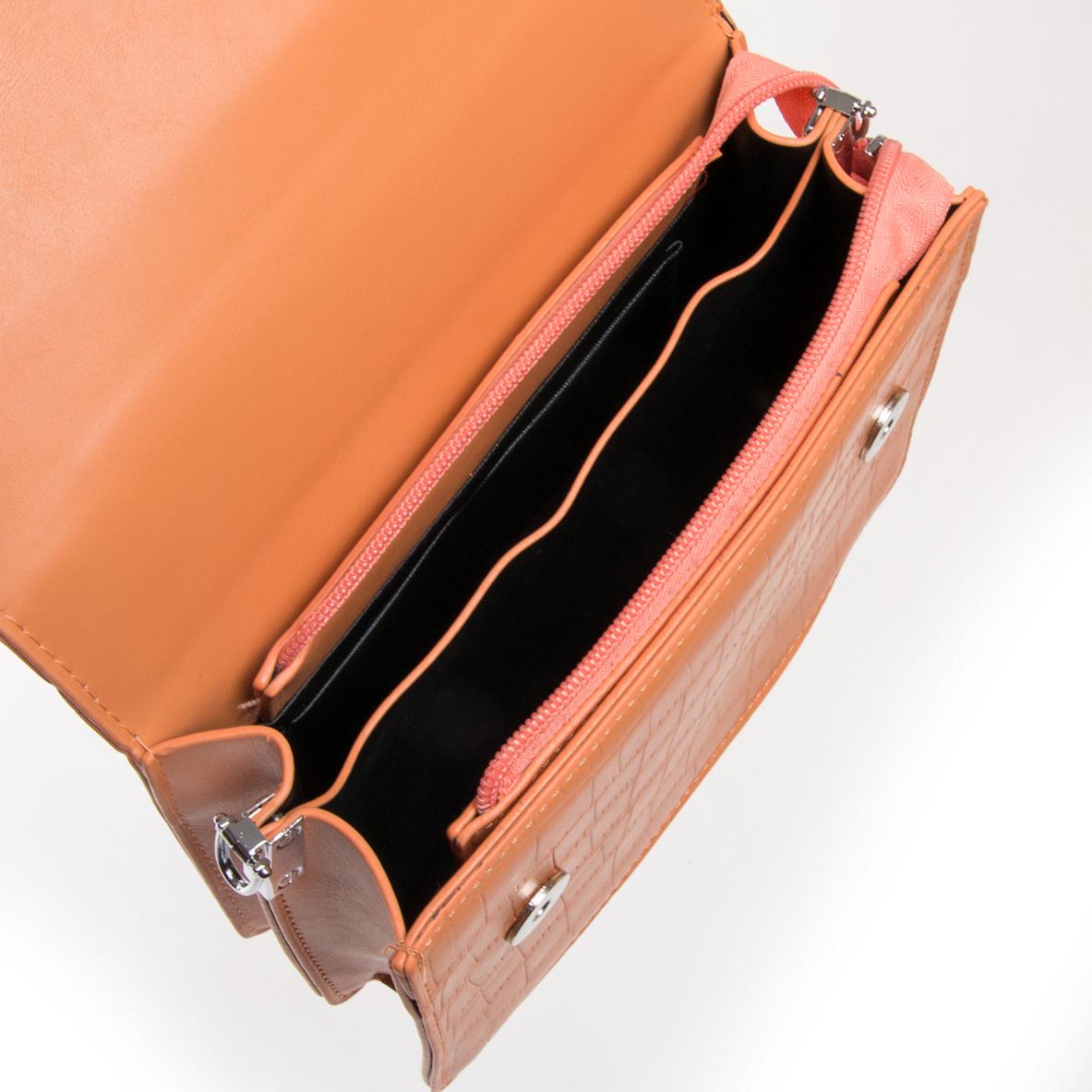 Женская сумочка-клатч Fashion 1635 Оранжевый - фото 4 Женская сумочка-клатч Fashion 1635 Оранжевый - фото 4