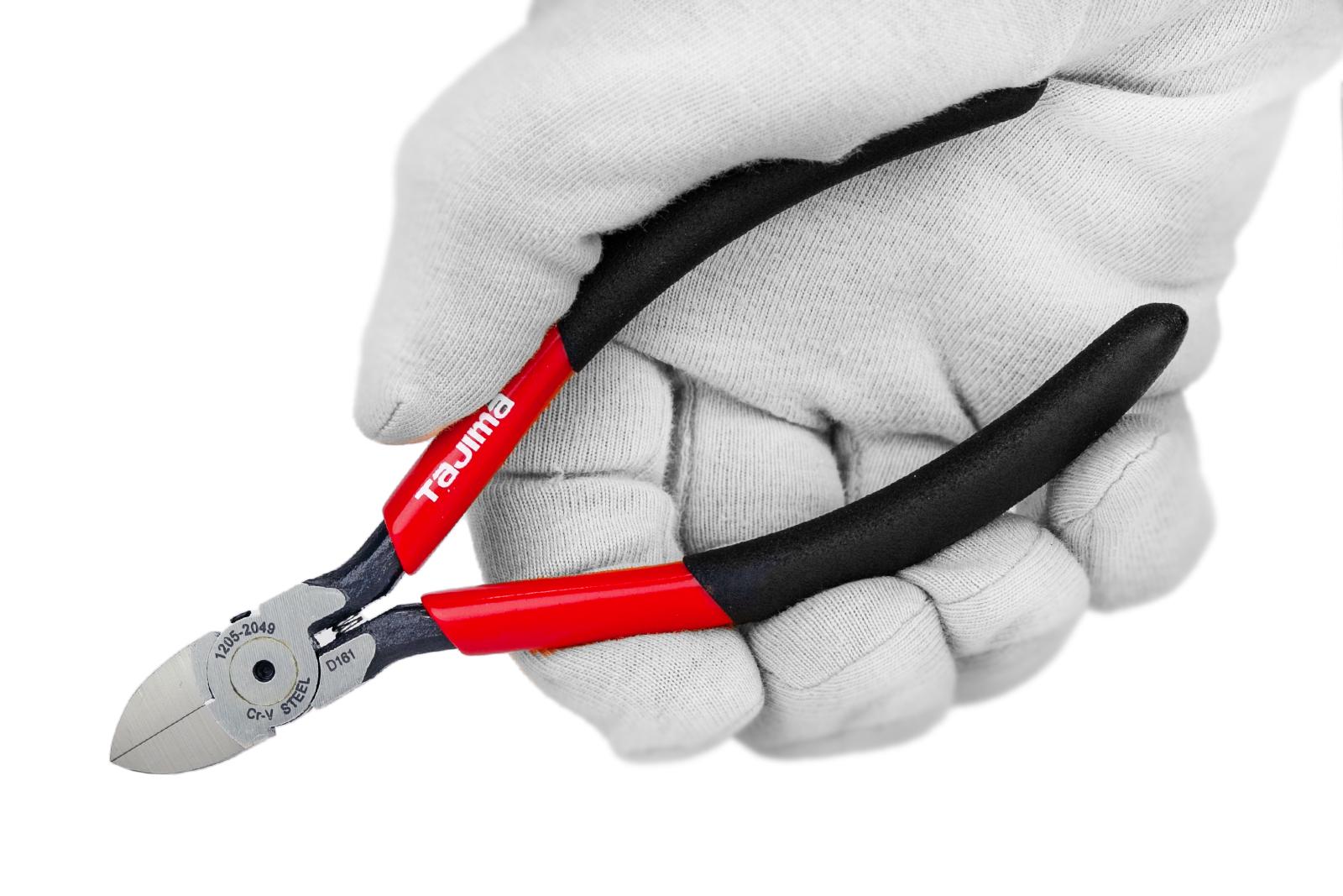 Кусачки-бокорезы мини TAJIMA Premium CrV изогнутые губки зеркальная полировка 125 мм (1205-2049) - фото 9 Кусачки-бокорезы мини TAJIMA Premium CrV изогнутые губки зеркальная полировка 125 мм (1205-2049) - фото 9