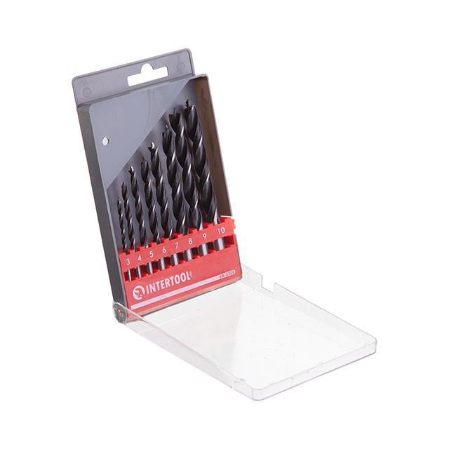 Набор сверл по дереву Intertool 3-10 мм 8 шт. (000028197)