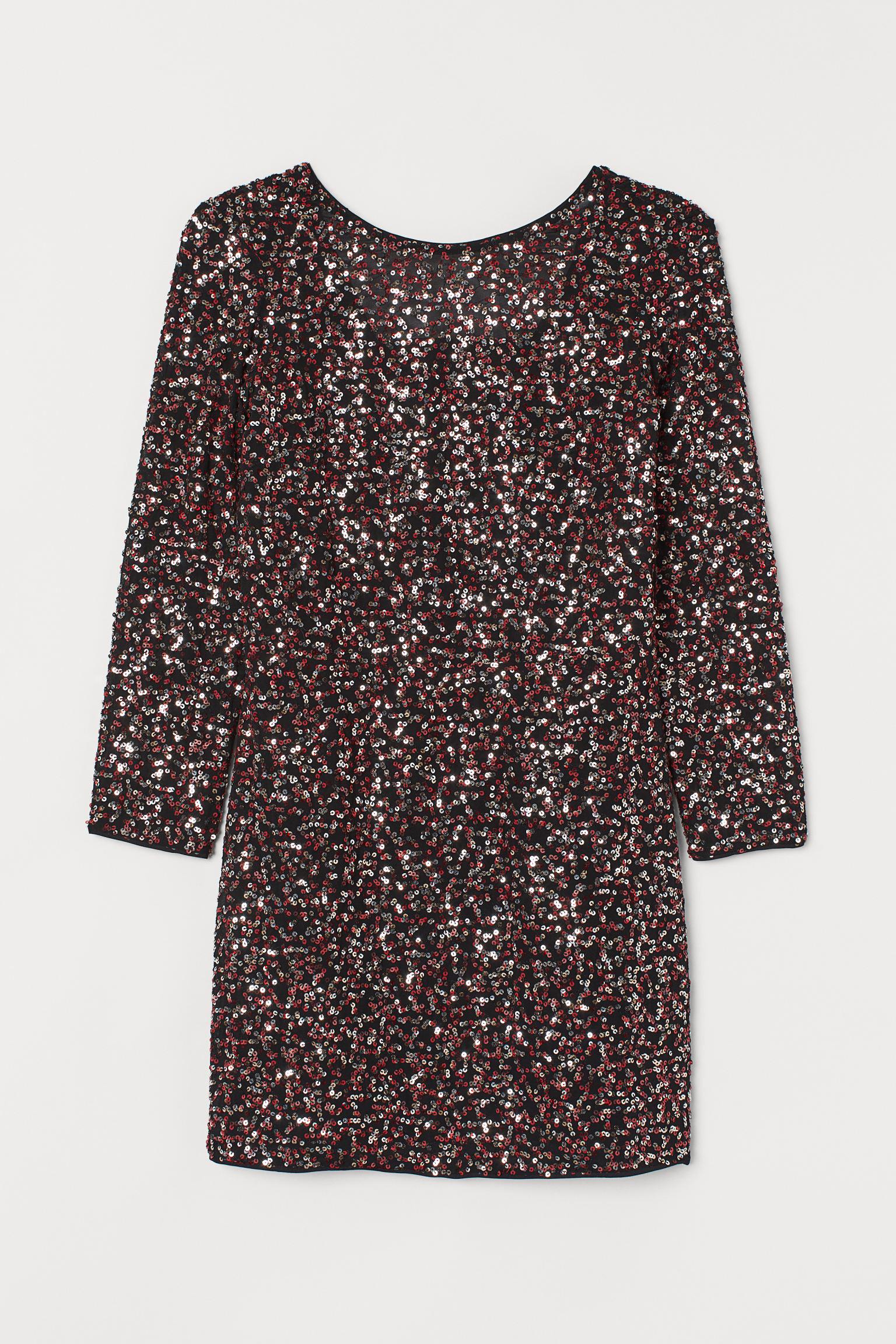 Платье H&M р. 36 Черно-красный (9078273492)