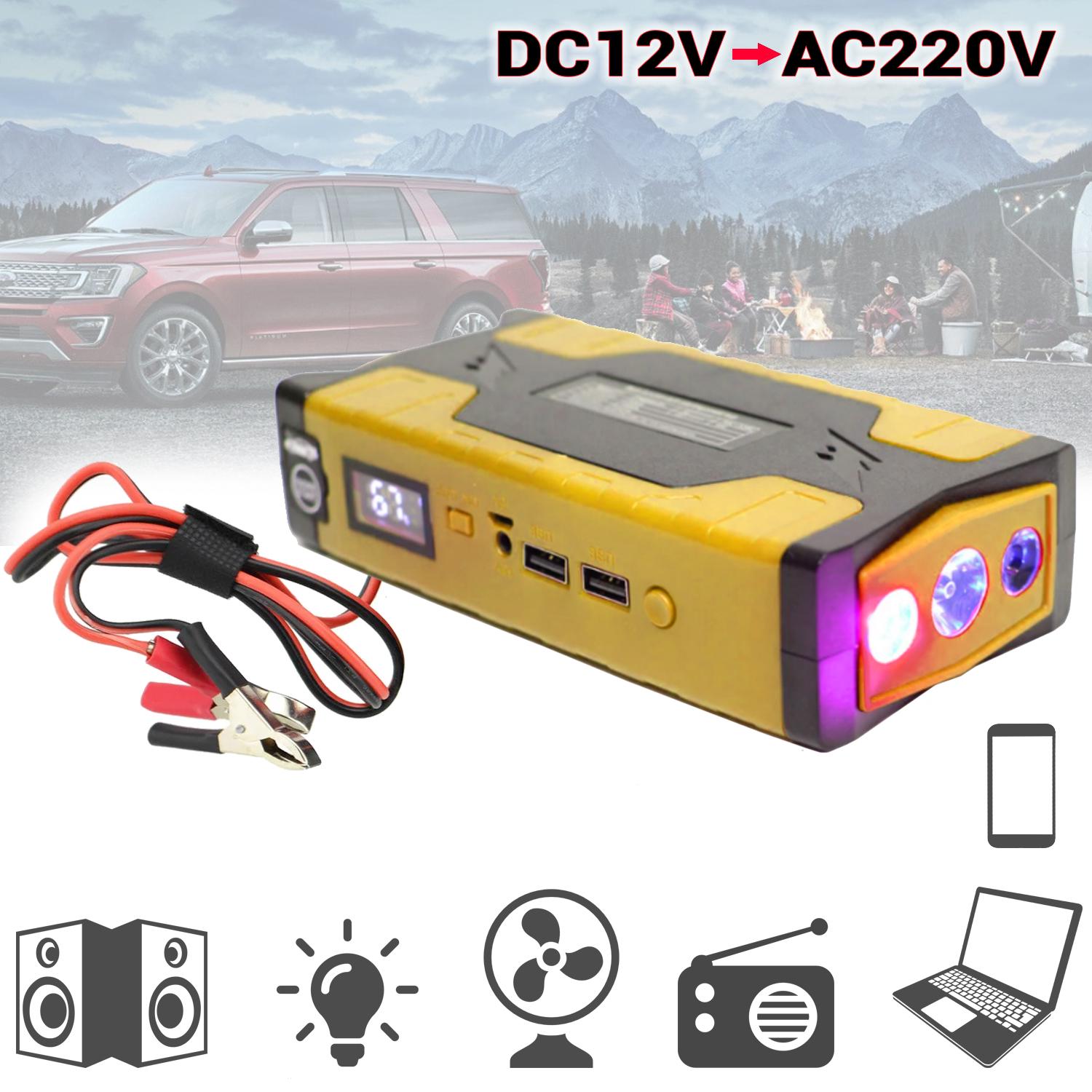 Пуско-зарядний пристрій JUMPSTARTER 02H 79800 mAh 500/1000 A з USB - фото 4