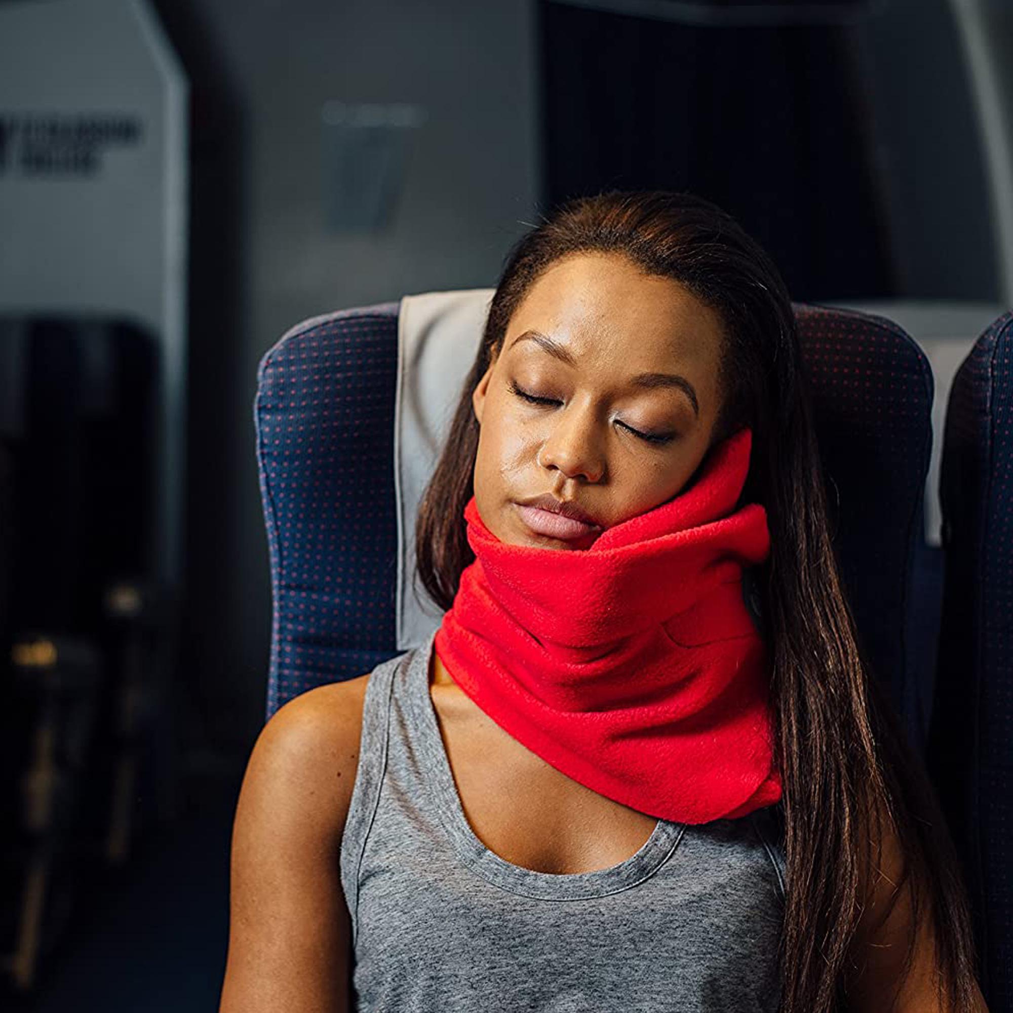 Подушка-шарф Travel Pillow для подорожей Червоний - фото 7