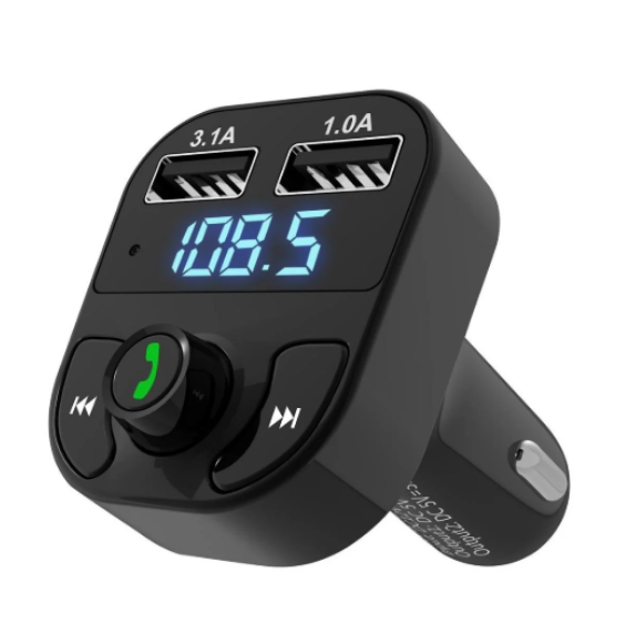 Модулятор FM Kubas CAR X8 Bluetooth MP3 Чорний (Ks346576867)