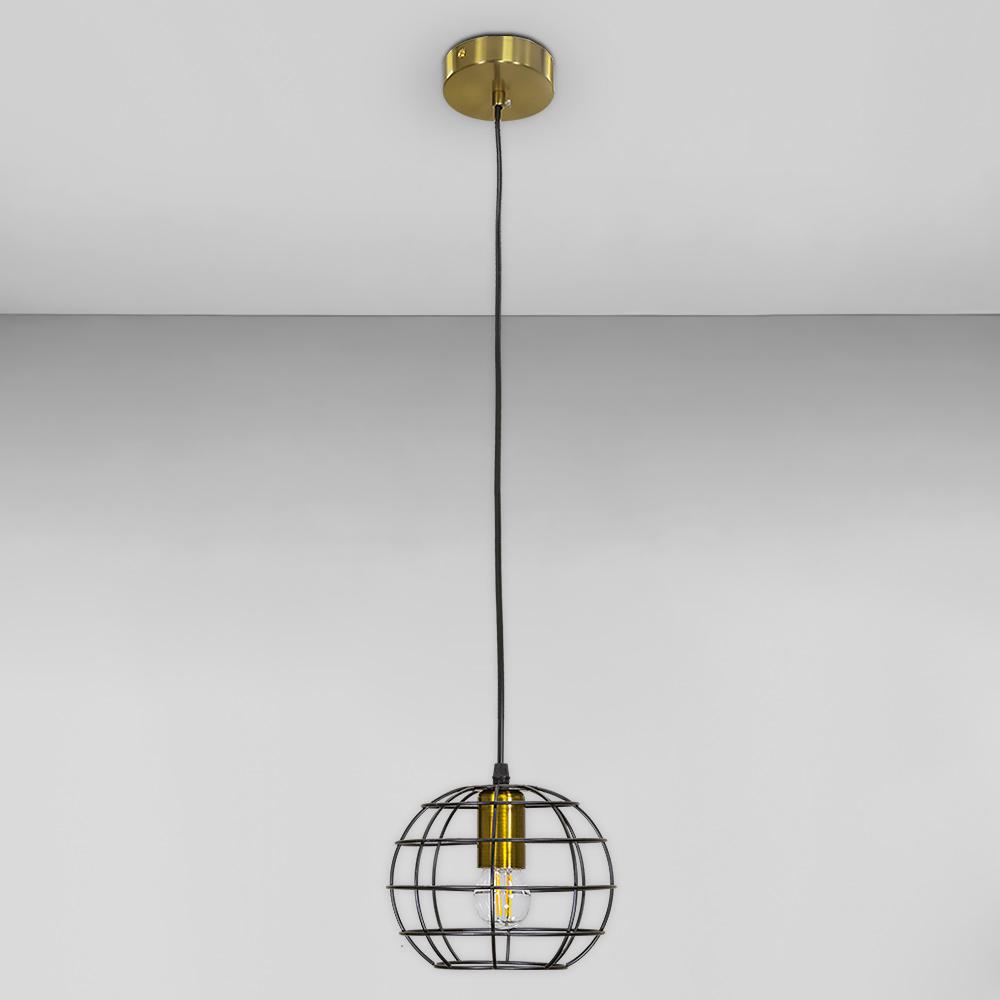 Люстра подвесная Light House LS-18595F-1 BRZ/BK Бронзовый с черным