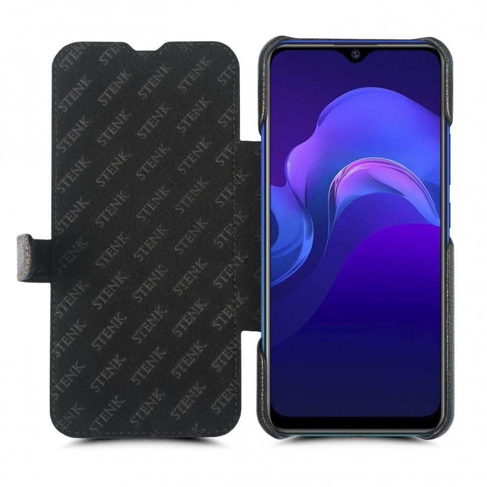 Чехол книжка Stenk Premium для Vivo Y15 Черный (68584)