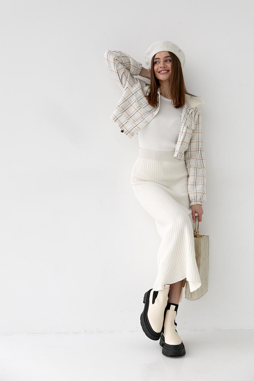 Жакет короткий S Молочний (1966) - фото 3 Жакет короткий S Молочний (1966) - фото 3