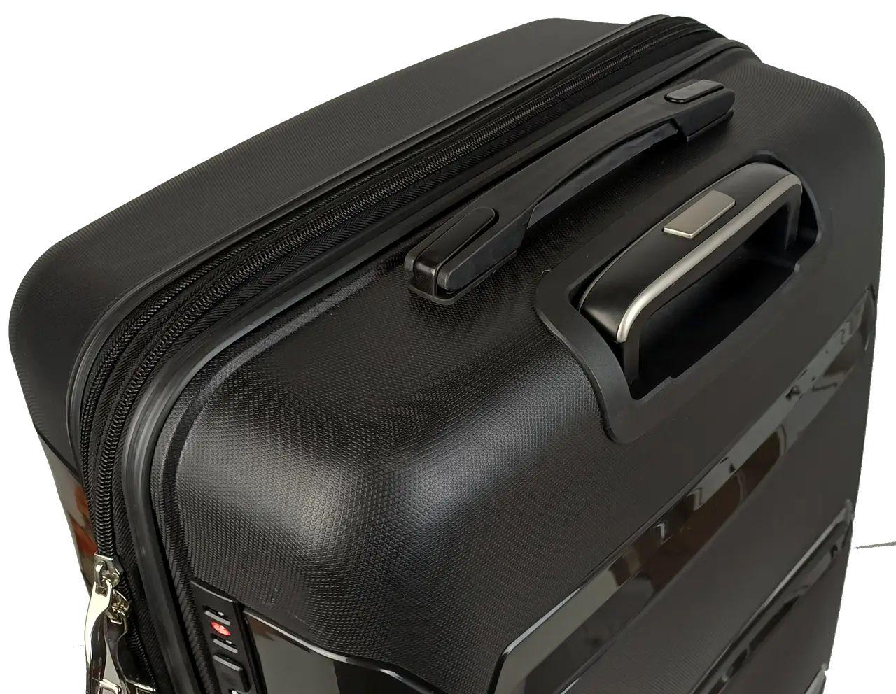 Валіза пластикова Reymond середня 80 л Чорний (S9010221) - фото 5