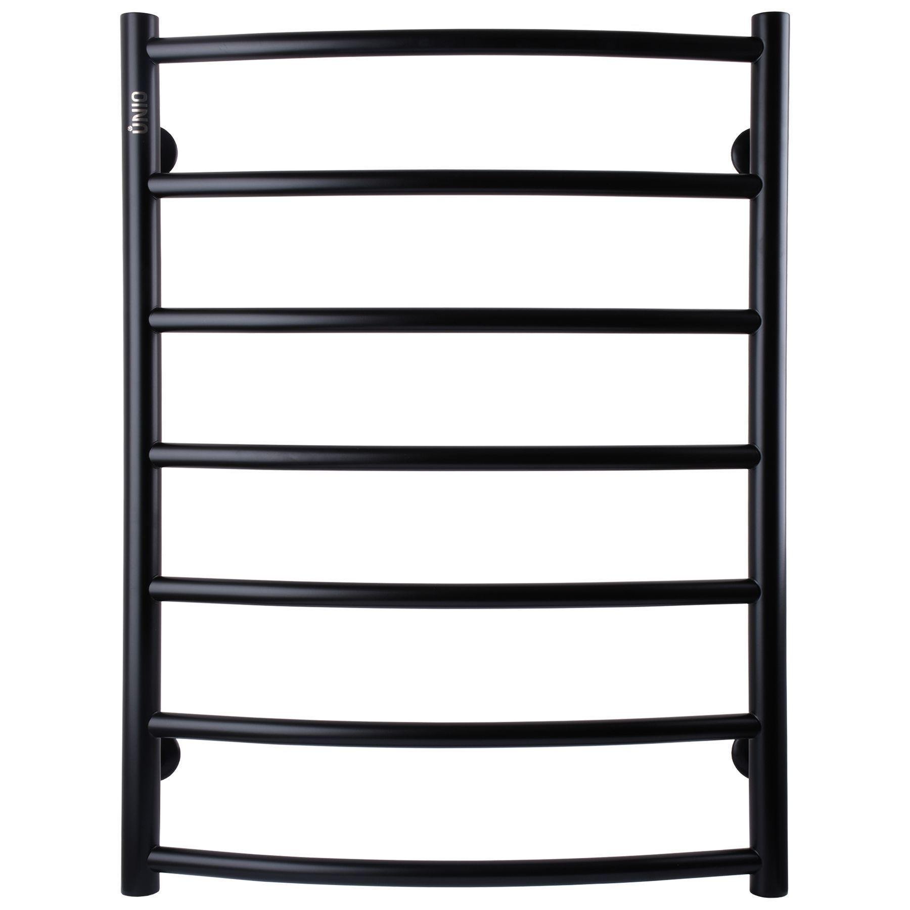 Полотенцесушитель UNIO LD W 700-500-7 BLK Лестница Дуга Черный (21614)