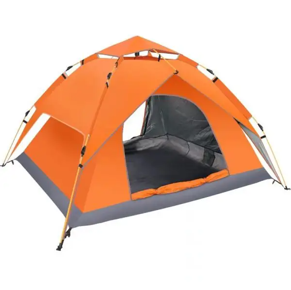 Палатка автоматическая на 2-4 человека двухслойная 200х230х130 см Оранжевый