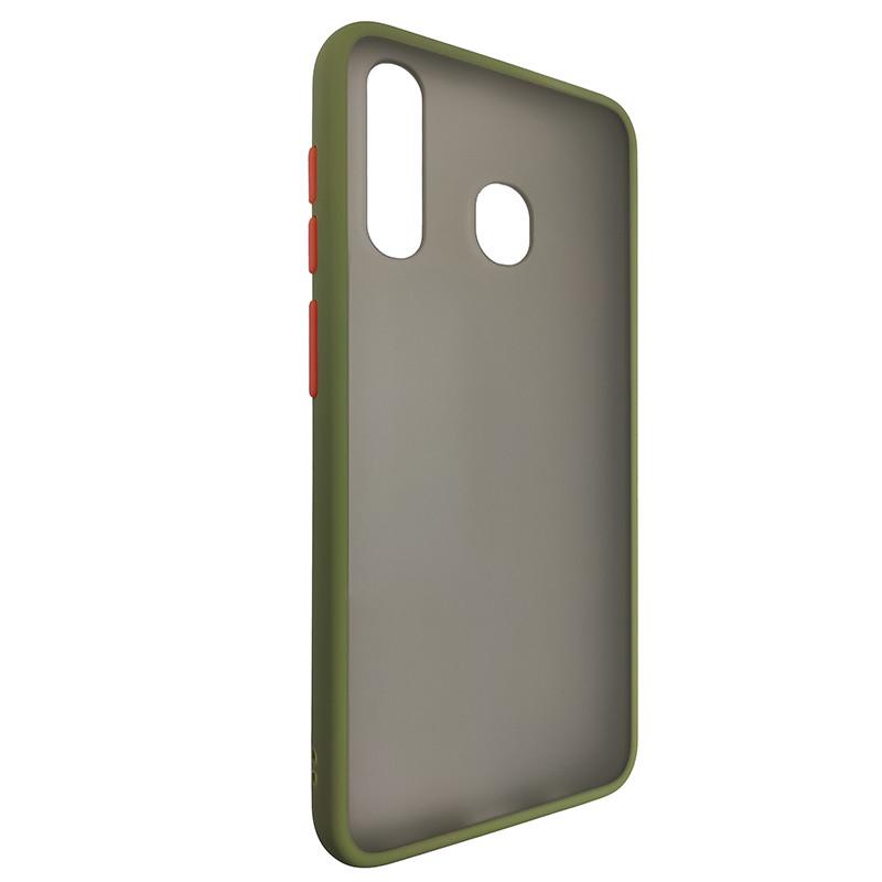 Чехол Totu Copy Gingle Series for Samsung A20/A30 Dark Green+Orange (29caa1-316)
