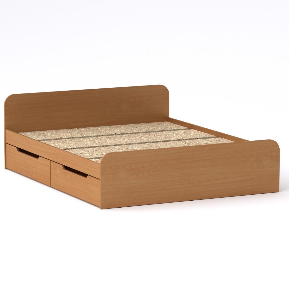 Двуспальная кровать Компанит Виола-160 Бук (9876971) Двуспальная кровать Компанит Виола-160 Бук (9876971)