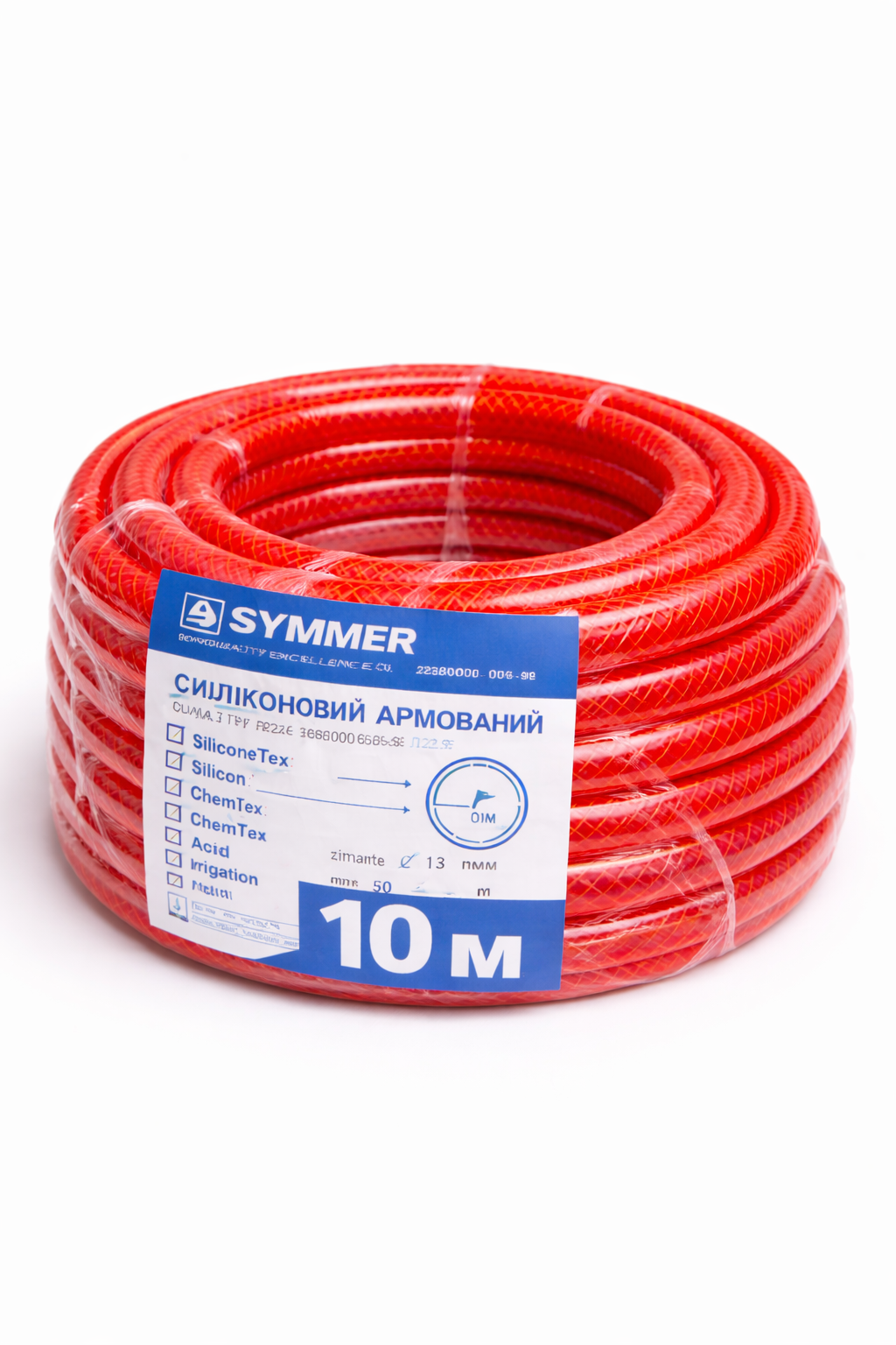 Шланг тосольный армированный Symmer ChemTex ПВХ силиконовый d 16 мм/3 мм 10 м (2161) Шланг тосольный армированный Symmer ChemTex ПВХ силиконовый d 16 мм/3 мм 10 м (2161)