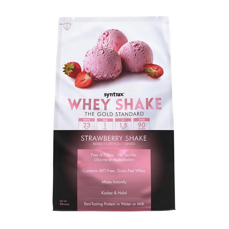 Протеин Syntrax Whey Shake 907 г Клубничный шейк Протеин Syntrax Whey Shake 907 г Клубничный шейк