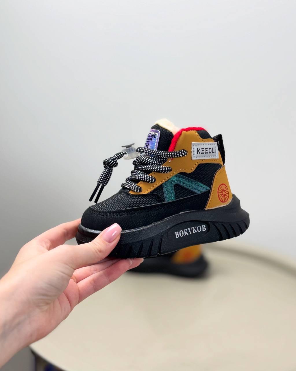 Ботинки детские осенние 1459 р. 25 Черный (23603816) - фото 3