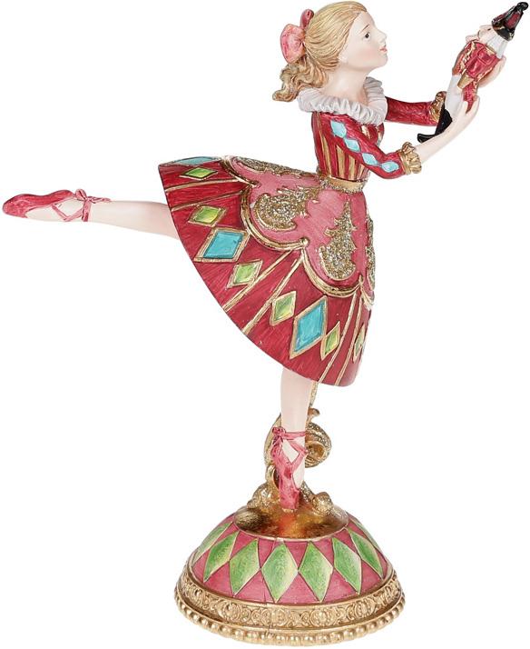 Декоративная фигура Балерина 19,8 см Бордо/Бирюза (BD-838-229)