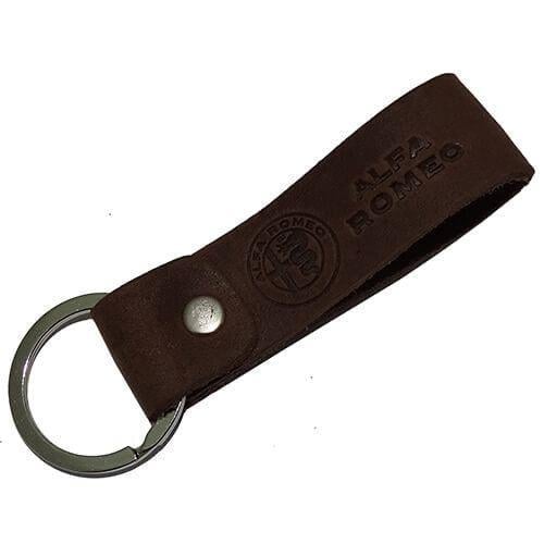 Брелок автомобильный кожаный c лого Alfa-Romeo (110855)