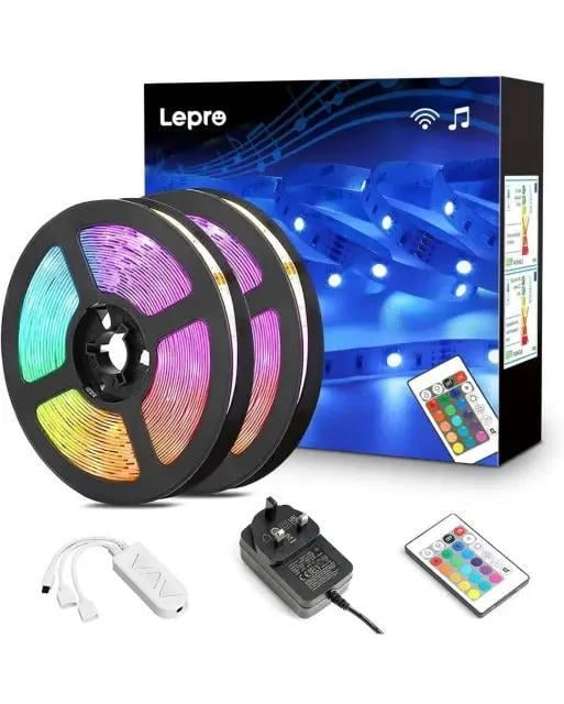 Світлодіодна стрічка Lepro Colour Changing Music Sync LED Strip Lights 15 м (200684)