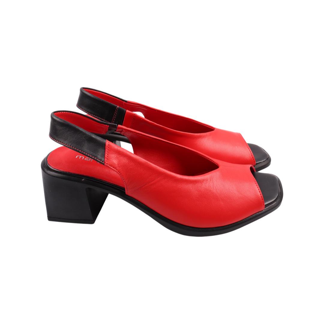 Босоножки женские Mario Muzi из кожи р. 37 Красный (666-22LB)