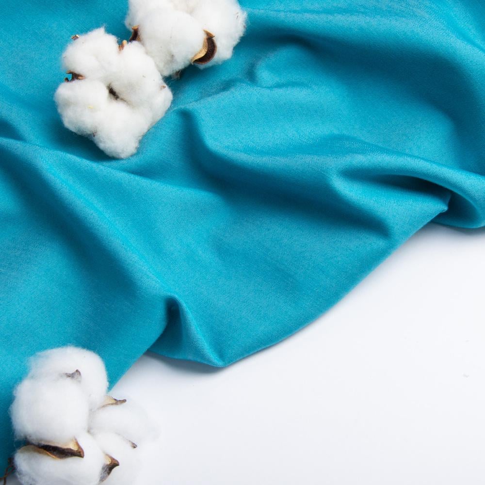 Ткань джинс стрейч лайт Бирюзовый (23271) - фото 2