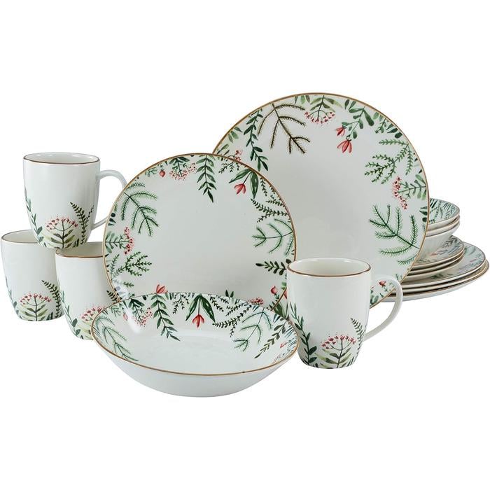 Столовий сервіз Creatable Greenery Leaves на 4 персони 16 пр. (33494265)
